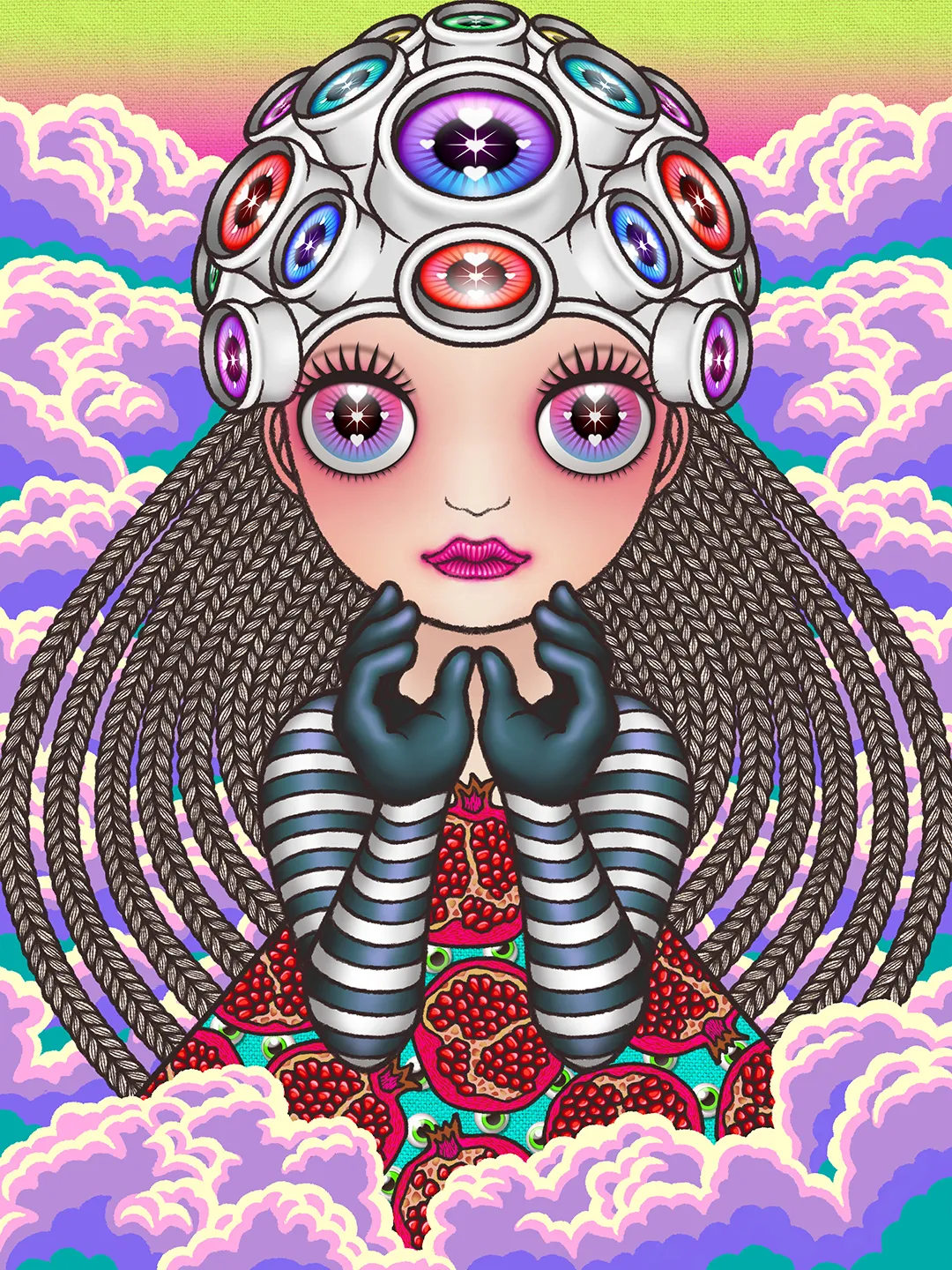 NFT art : Cosmic uripoko GIRL Eyes