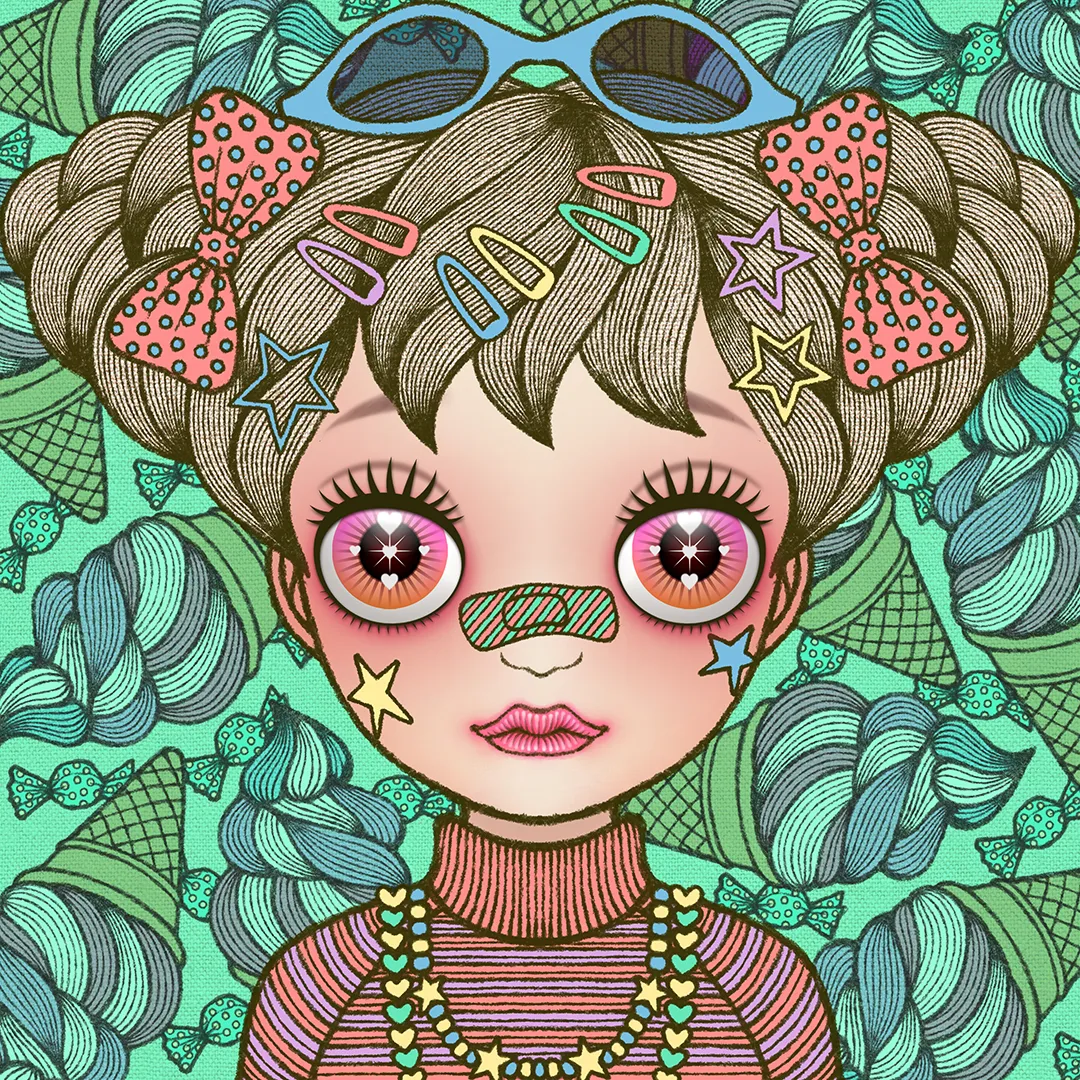 NFT art : uripoko GIRL Harajuku